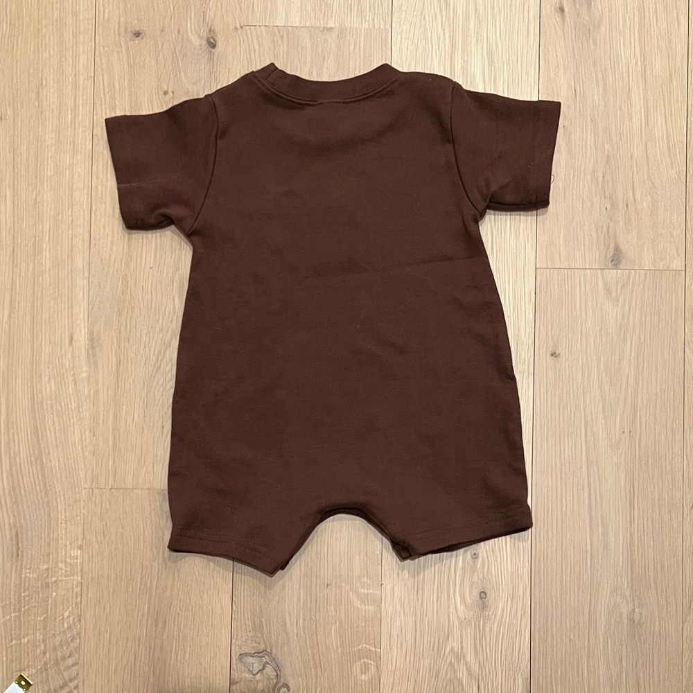 Monogrammed W Will Baby Boys Romper Shorts One Piece Jon Jon Shortall 6-12 month - Picture 6 of 10